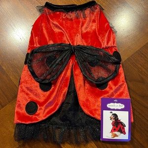 POOCH-A-LINI DOG LADYBUG COSTUME SIZE S - WITH TAGS